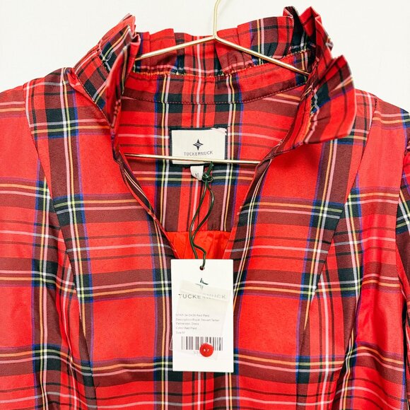 NWT Tuckernuck Palmerston Dress in Royal Stewart Tartan Plaid - Picture 9 of 16